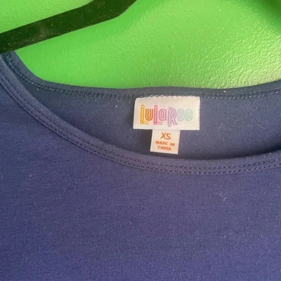 LulaRoe Oversized Navy Blue Top Shirt Suze XS Extra Small CLEARANCE - Picture 2 of 4